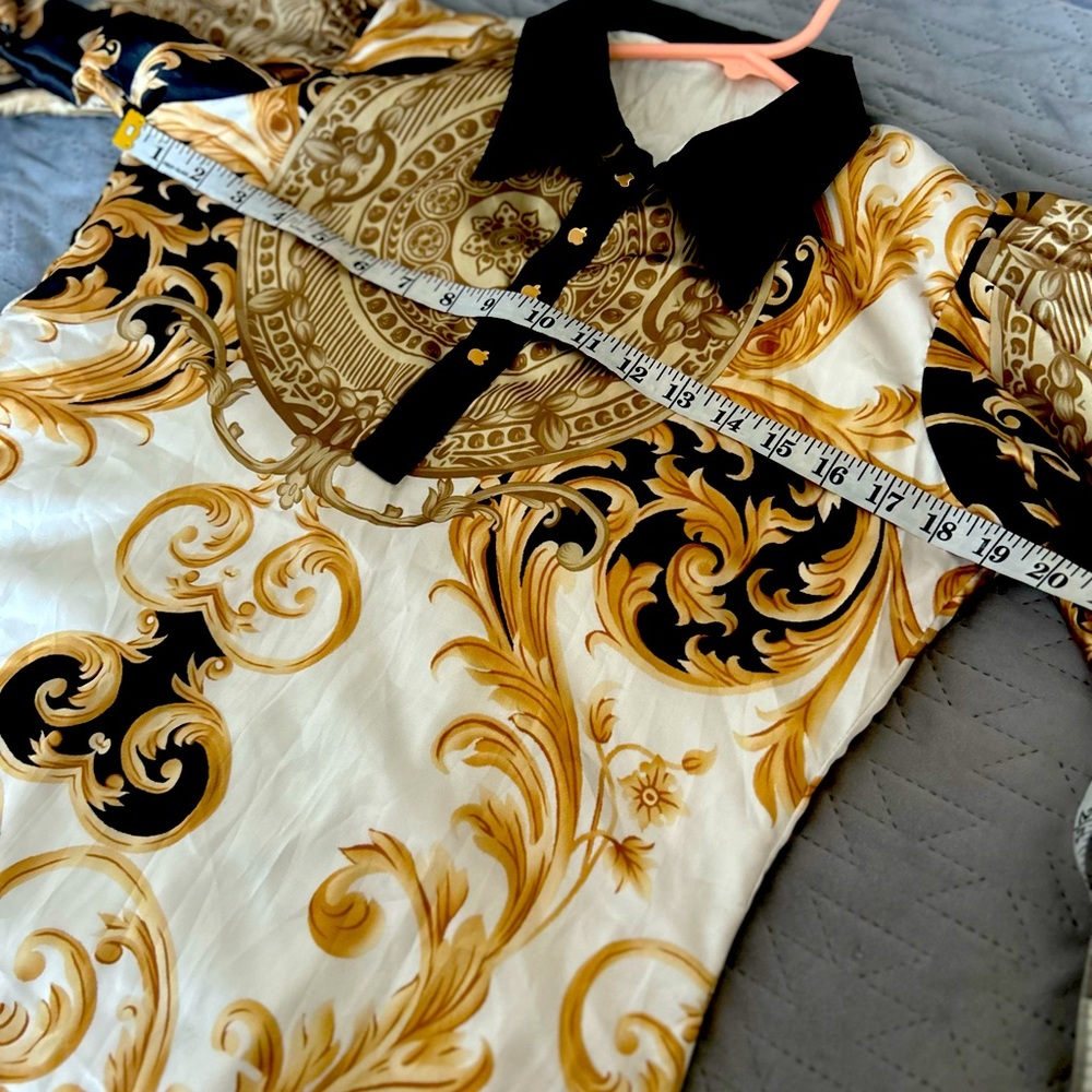 Handmade silk satin blend dress shirt